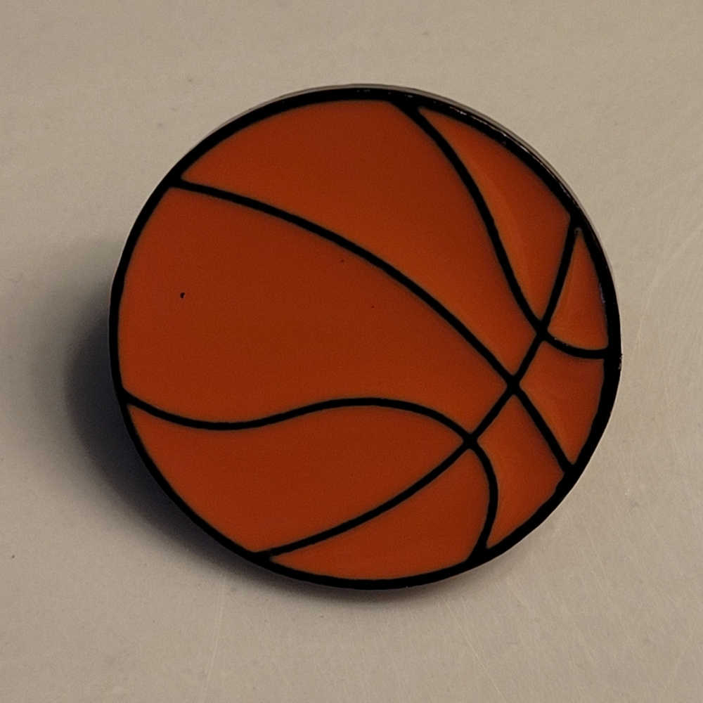 Basketball Enamel Pin